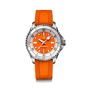 超级海洋自动腕表 精钢 - 橘色