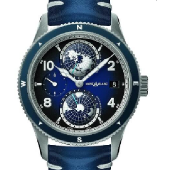 萬寶龍1858系列南北半球世界時腕錶